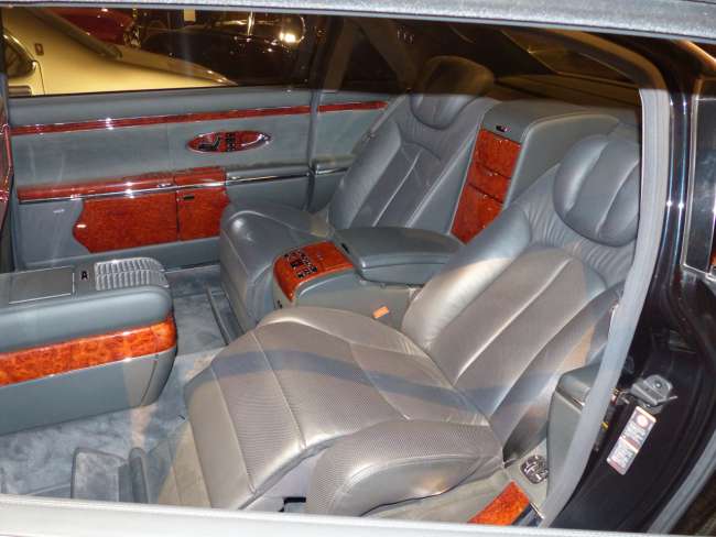 Lounge seats in the Maybach - classy, but not so chic