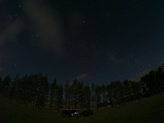 Starry sky above our camp