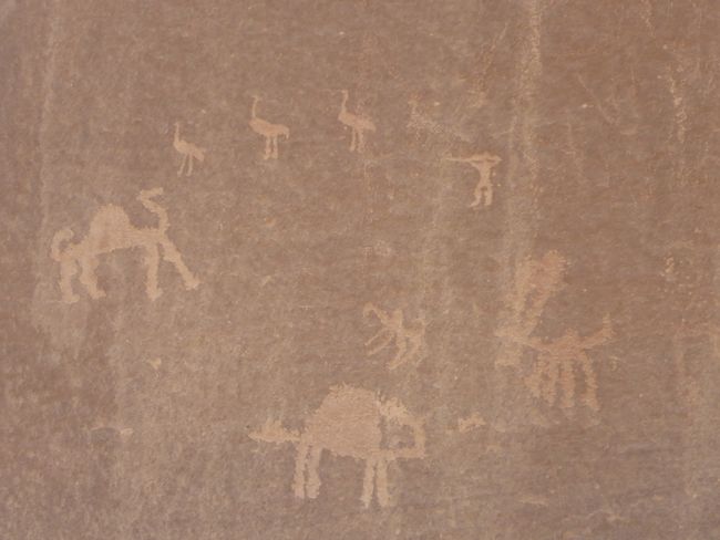 Petroglyphen aus prähistorischer Zeit