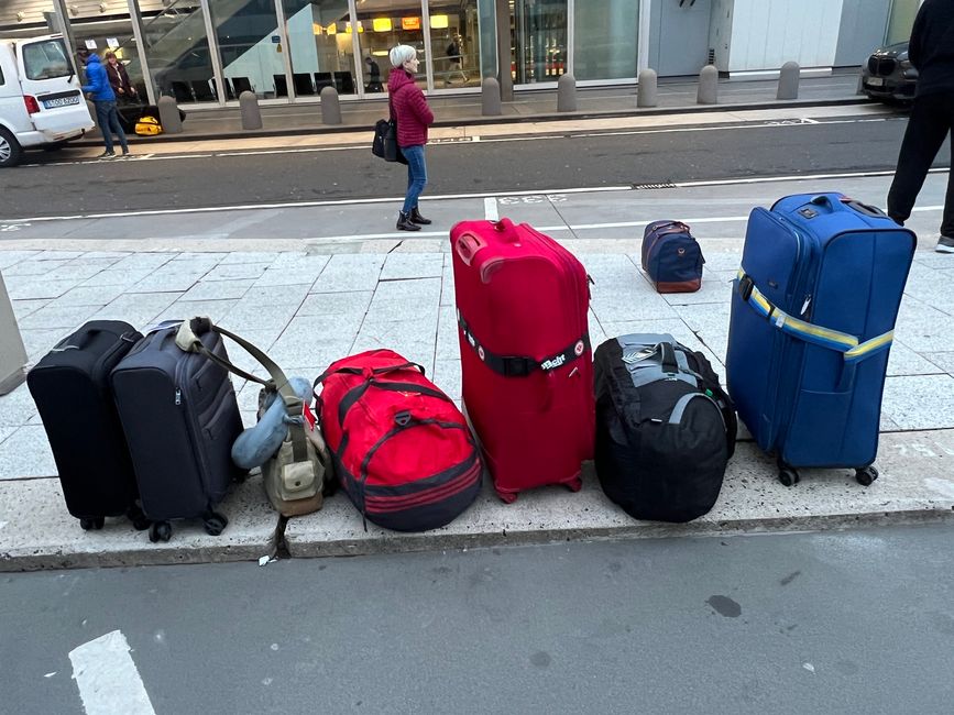 Our luggage parade