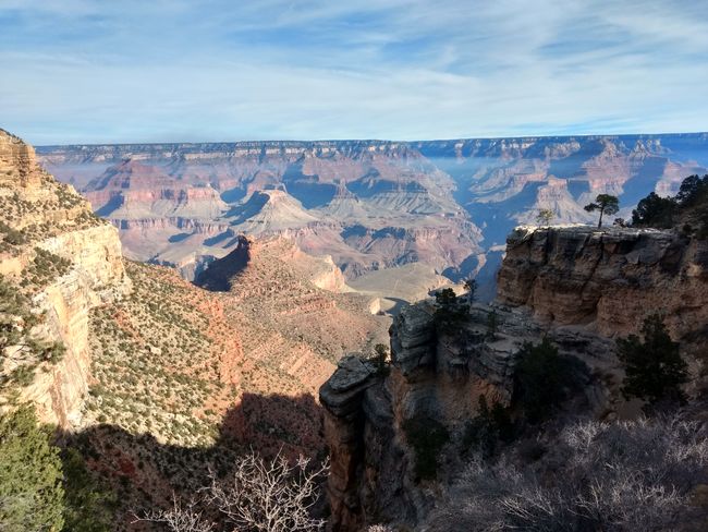 Erster Blick auf den Grand Canyon