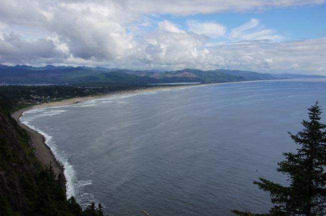 The Pacific coast to the south: Cannon Beach, the Half Hour Cheese & Lincoln Beach