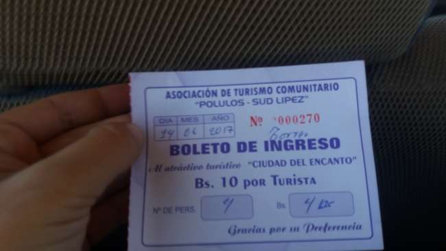 Ticket für den Nationalpark Ciudad del Encanto