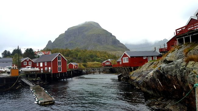 Partly cloudy with a view of Lofoten