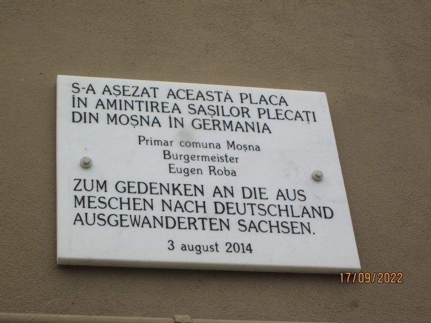 Gedenktafel am Gemeindehaus