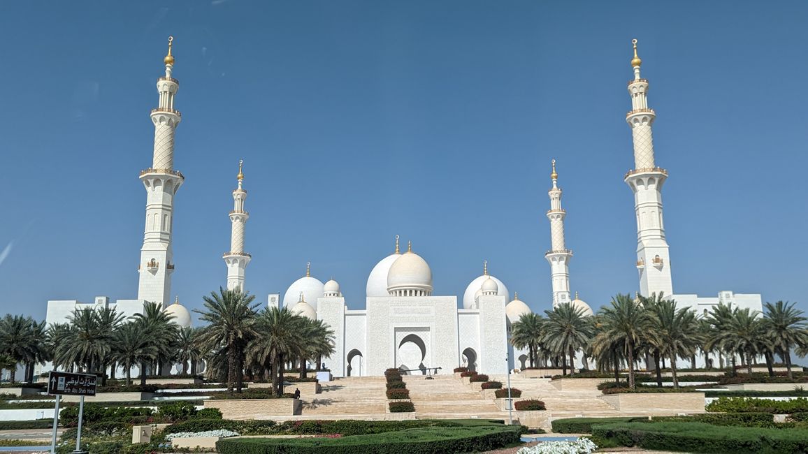Tag 10 (2023) Abu Dhabi: Sheikh Zayed Grand Mosque & Yas Bay