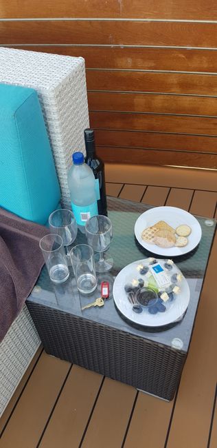 Refreshments for the relaxation lounge