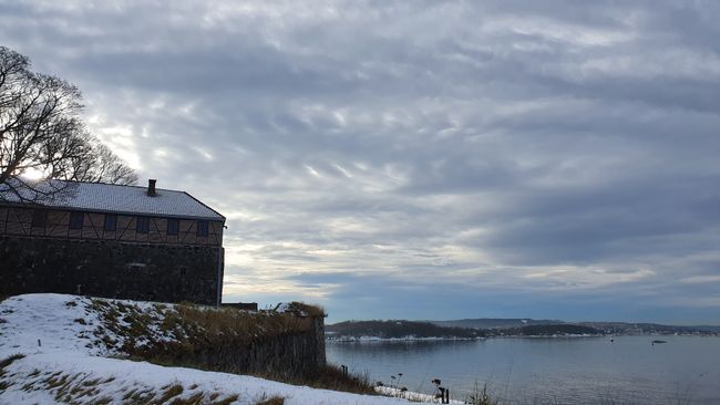 Aussicht von der Festung auf die Osloer Fjorde