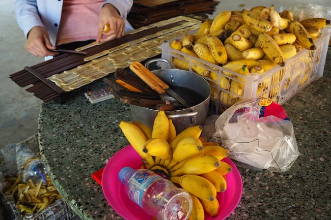 Production of dried bananas 