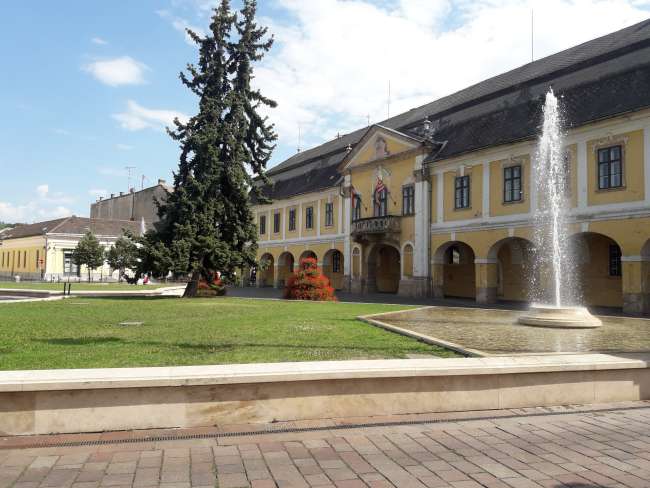 on the main square of Esztergom