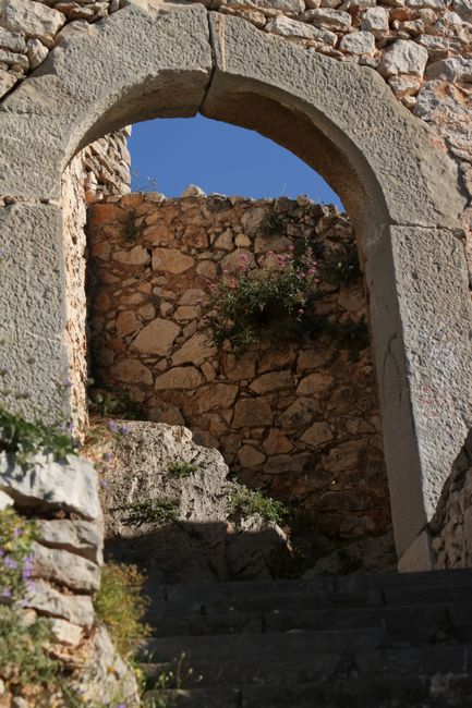 Der Aufstieg auf die Palimidi-Festung