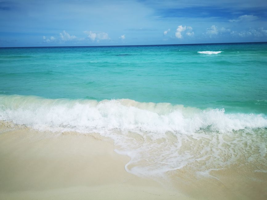 The long-awaited Caribbean beach