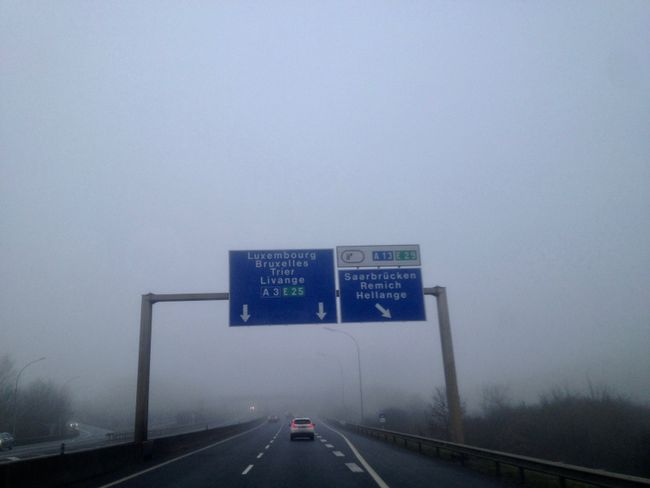 Luxemburg im Nebel - 25. Januar