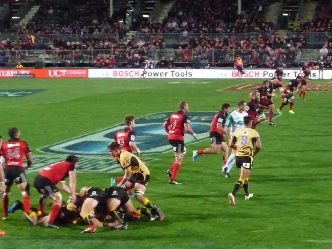 Rugbyspiel Crusadors vs. Force (West-Australien)