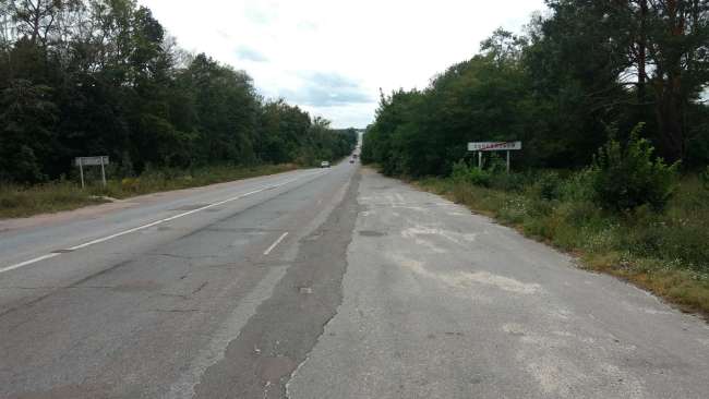 Country road near Korostyschiw