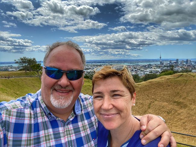 Above the roofs of Auckland 