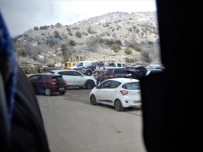 View from the bus that takes us to Mount Hermon