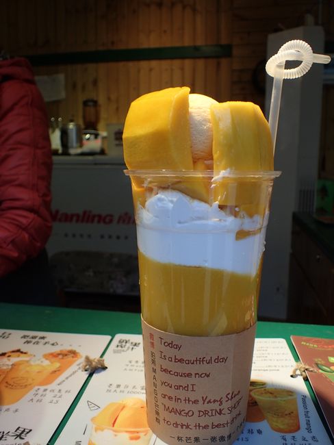 Most delicious mango shake on earth (Approximately 5 mangos lost their lives for this).