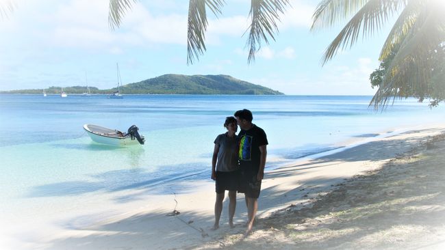 Blaue Lagune auf Nanuya Island