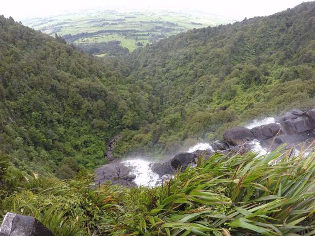 Ausblick Wairere Falls