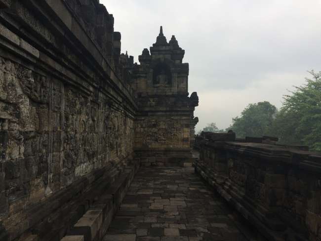 View from the top of Borobudur Temple