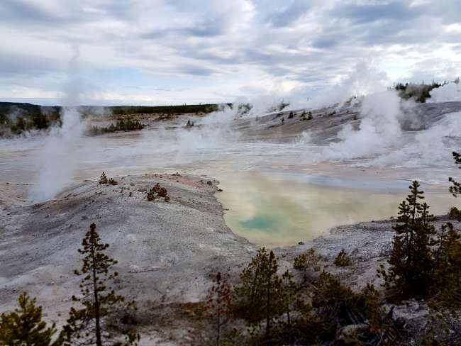 Tag 10: Yellowstone NP, Norris Geyser Besin, Midway Geyser Besin, Lɔwa Geyser Besin
