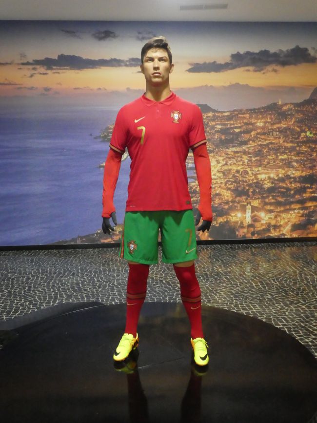 Wax figure of Cristiano Ronaldo