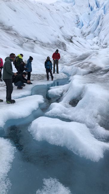 Wanderung auf dem Gletscher 