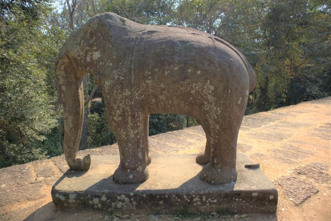 An elephant in East Mebon.