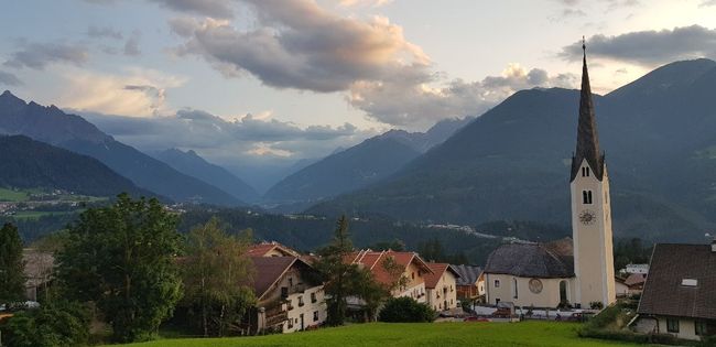 Ausblick beim Abendessen 