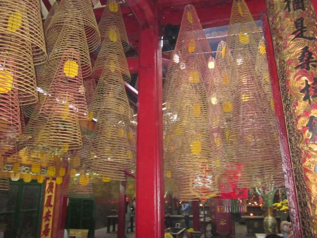A pagoda full of incense sticks