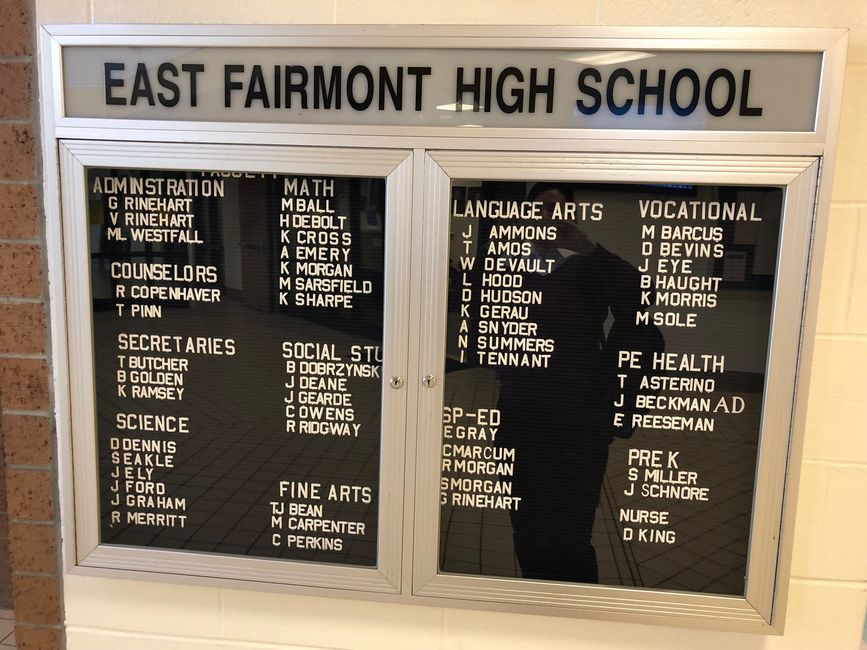 Visit to the East Fairmont High School