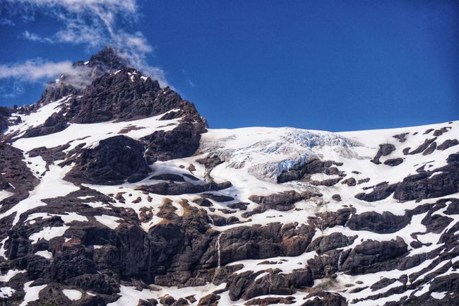 Sierra Velluda und sein gleichnamiger Gletscher