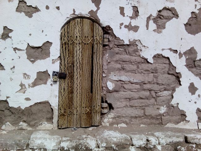 Church door made of cactus wood 🌵