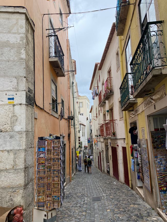 Alleys in the old Alfama district