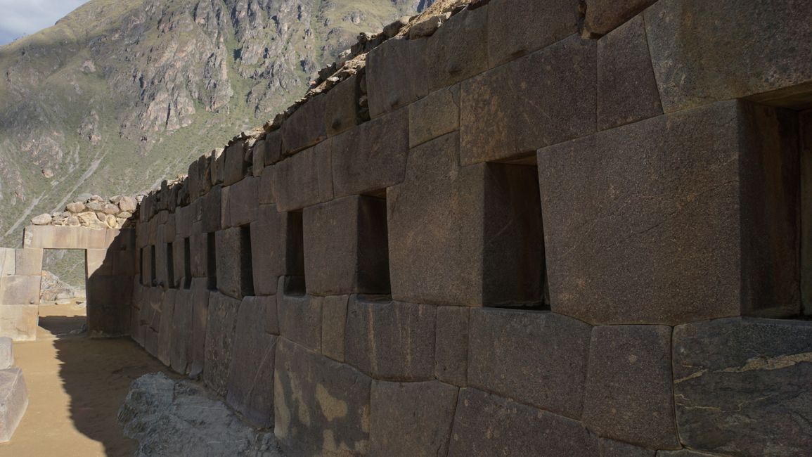 Inca fortress above Ollantaytambo