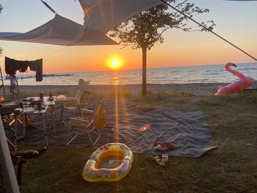 Camping with its own island