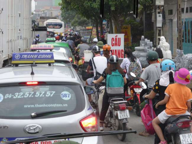 Usual traffic in Hanoi