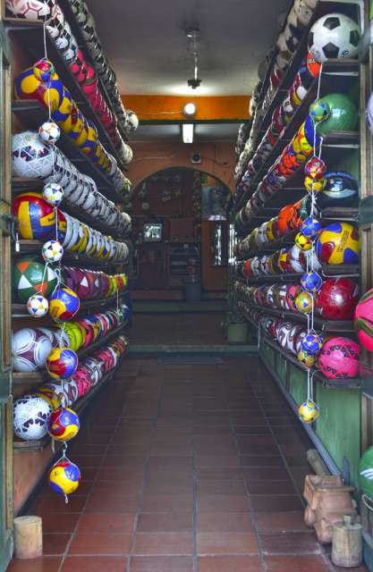 soccer ball production plant