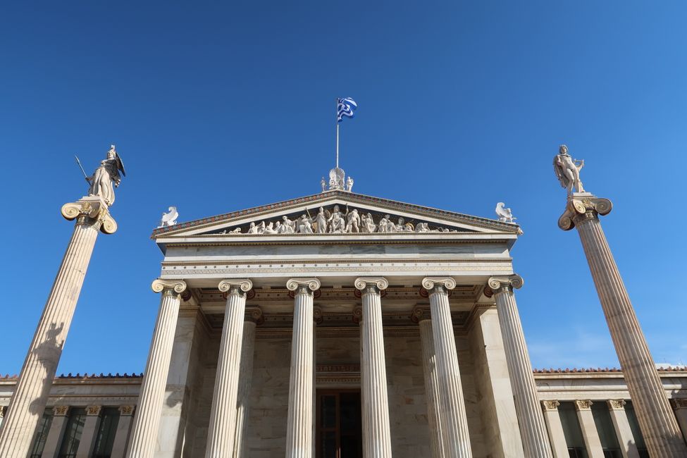Die Akademie, ein Teil der "Athener Trilogie" am Syntagmaplatz