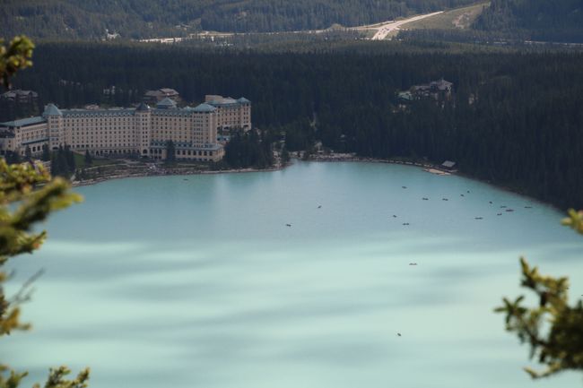 Lake Louise (with canoeists like 'fly dirt' .../1