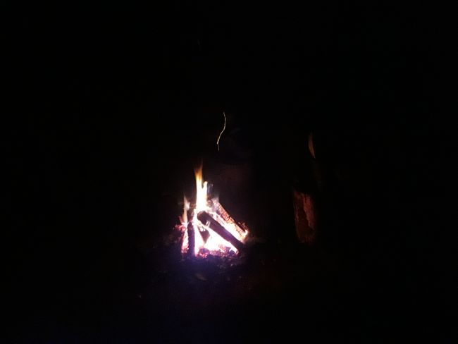 the fire makes the night bearable