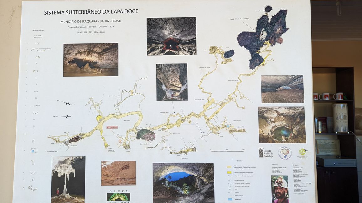 Lapa Doce Höhle, Devils Pool und Blick auf Pai Inacio, Chapa Diamantina