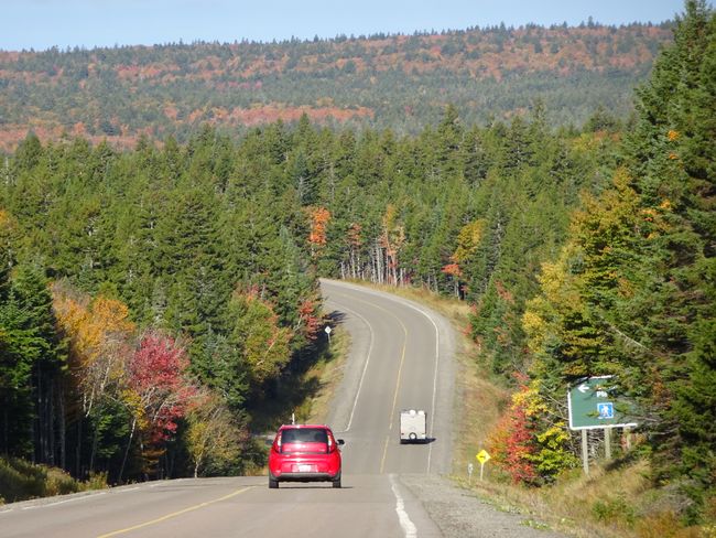 Hwy 114 durch den Fundy National Park