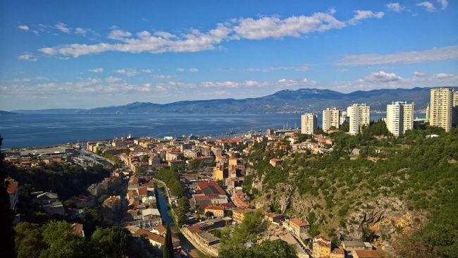 Aussicht vom Kastell auf Rijeka