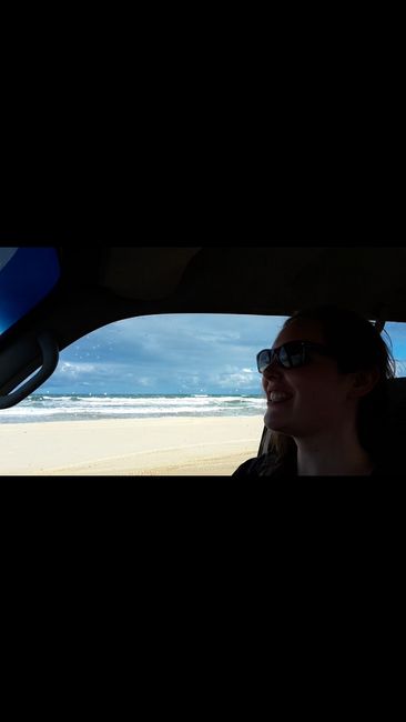 Driving on the sand is really fun ;)