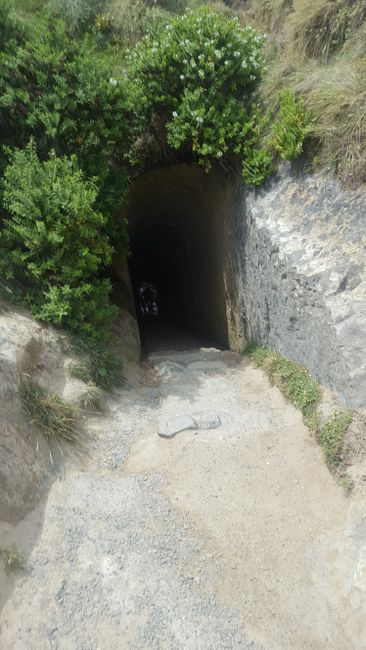 Durchgang zum Tunnel Beach selber