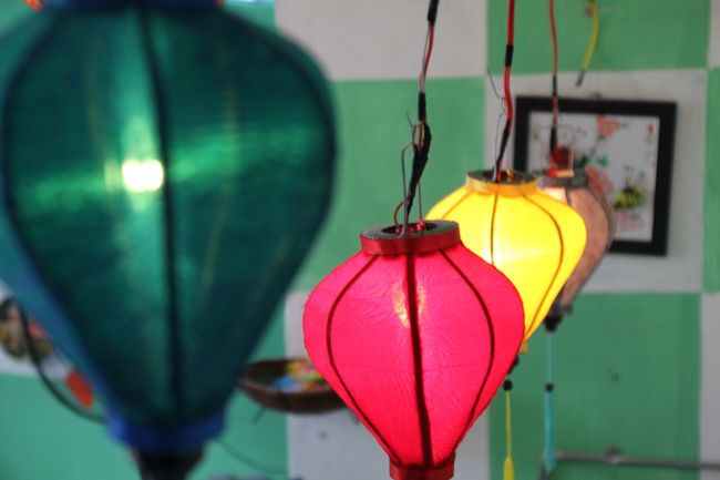 Our self-made lanterns
