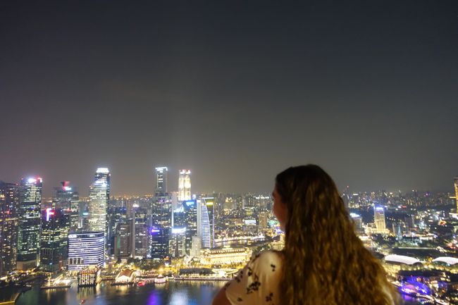 Giovanna & der Ausblick auf Singapur