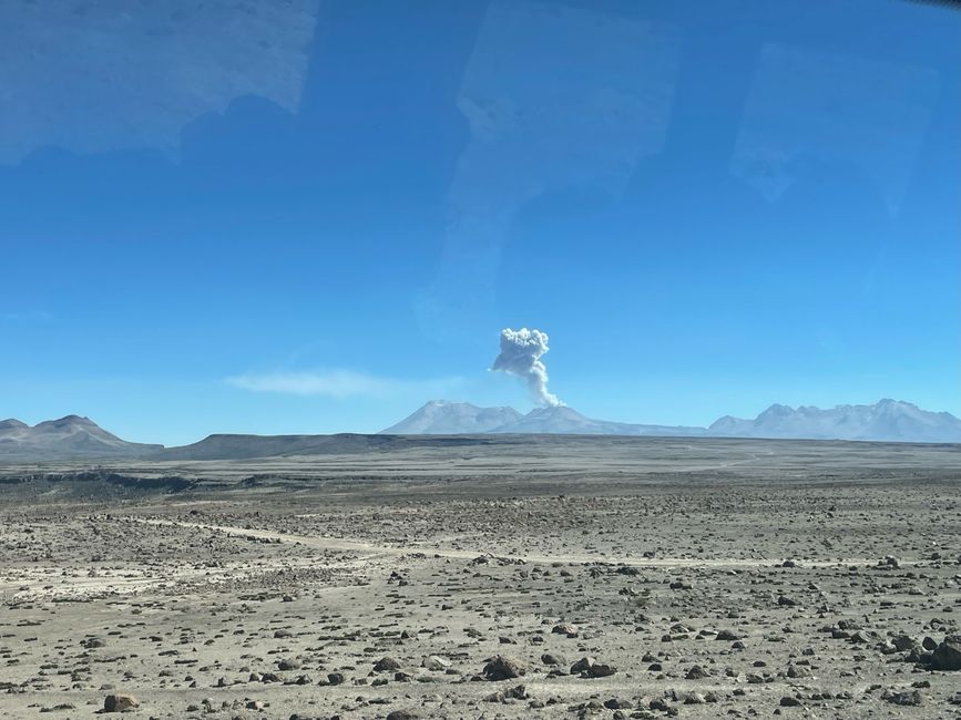 Das einzige Foto aus der Nähe des „Mirador de los volcanes“